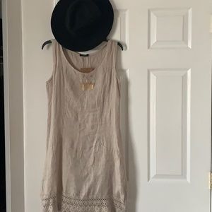 Tan beach boho dress